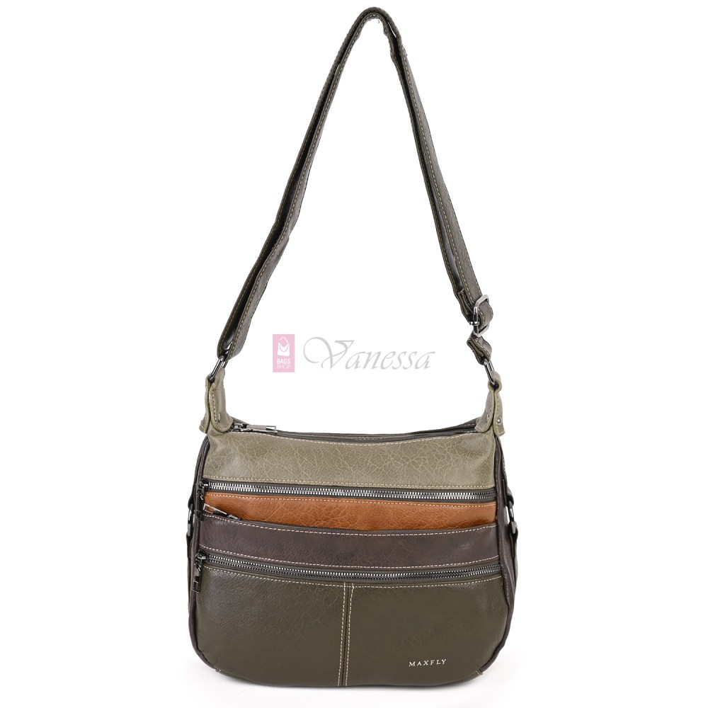 Дамска чанта от екологична кожа в зелен цвят. Код: 9828 Дамска чанта от екологична кожа в зелен цвят. Код: 9828