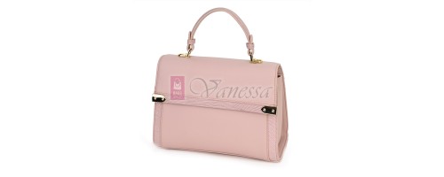  Дамска чанта от висококачествена еко кожа в розов цвят. Код: 983