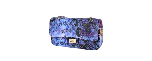 Малка дамска чанта от еко кожа в син цвят  Код: 9887-1 