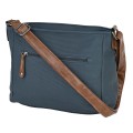 Дамска ежедневна чанта от текстил в син цвят Код: 9951