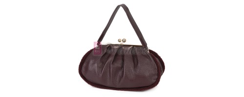 Голяма дамска чанта от еко кожа, в цвят бордо. Код: 997