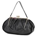 Голяма дамска чанта от еко кожа, в черен цвят. Код: 997
