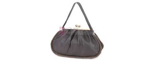 Голяма дамска чанта от еко кожа, в тъмносив цвят. Код: 997