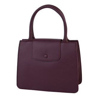 Eлегантна дамска чанта от еко кожа в цвят бордо Код: A910