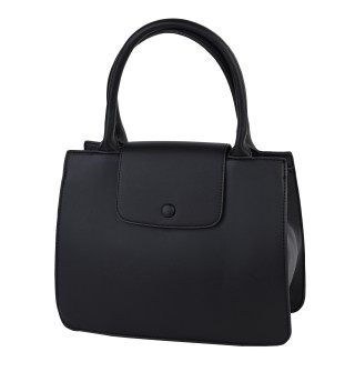 Eлегантна дамска чанта от еко кожа в черен цвят Код: A910
