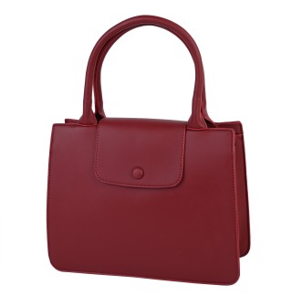 Eлегантна дамска чанта от еко кожа в червен цвят Код: A910