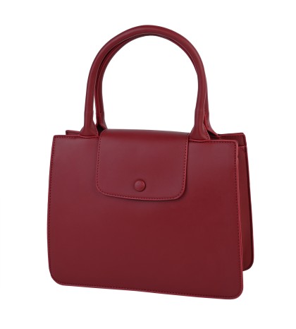 Eлегантна дамска чанта от еко кожа в червен цвят Код: A910