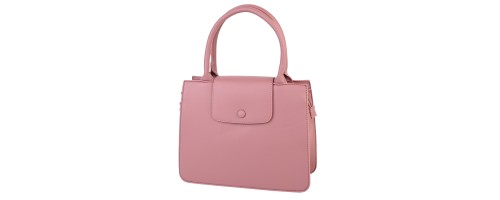 Eлегантна дамска чанта от еко кожа в розов цвят Код: A910