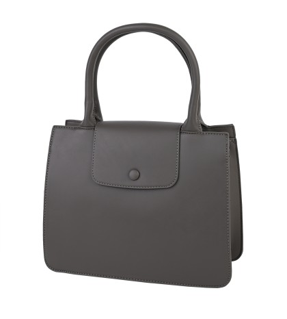 Eлегантна дамска чанта от еко кожа в сив цвят Код: A910