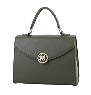  Дамска чанта от висококачествена еко кожа в зелен цвят. Код: A917