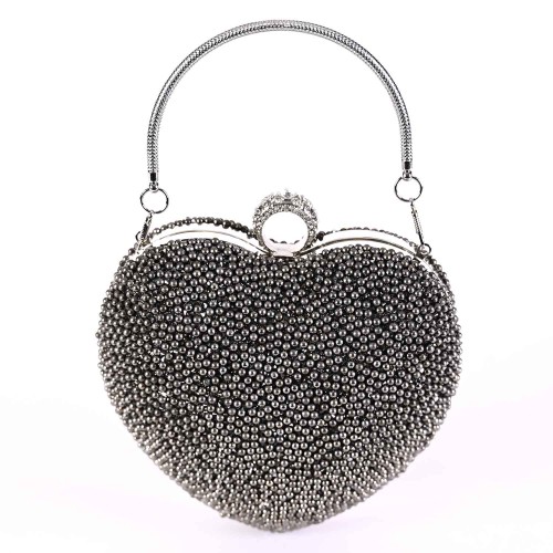 Дамска официална чанта с форма сърце