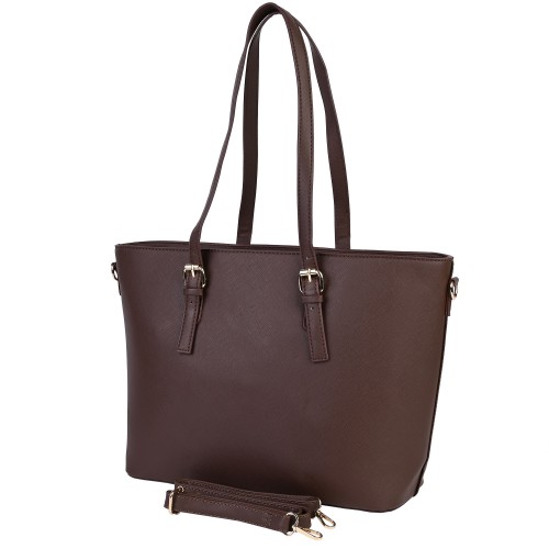 Дамска ежедневна чанта в кафяв цвят CA78