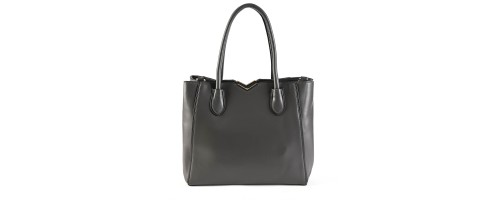 Дамска чанта от висококачествена еко кожа в сив цвят. Код: D9032