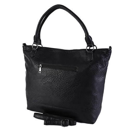 Дамска ежедневна чанта в черeн цвят D9037-7