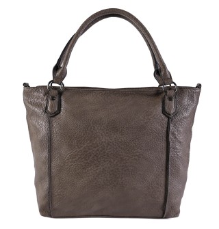 Дамска ежедневна чанта в кафяв цвят със сив оттенък D9037