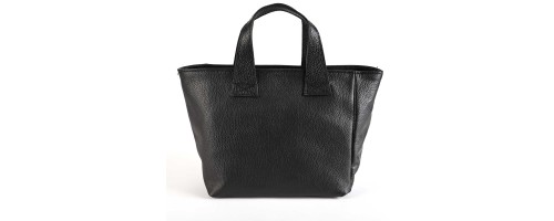Дамска чанта от естествена кожа в цвят черен. Код: EK04