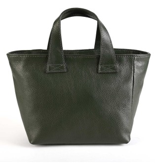 Дамска чанта от естествена кожа в зелен цвят. Код: EK04