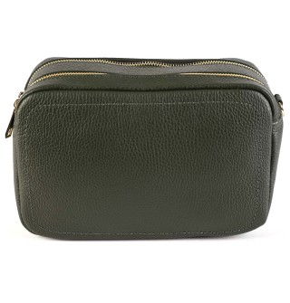 Дамска чанта от естествена кожа в зелена цвят. Код: EK15