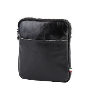 Мъжка чанта от естествена кожа в черен цвят. Код: EK37