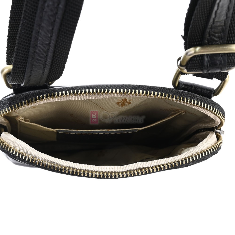 Мъжка чанта от естествена кожа в черен цвят. Код: EK37