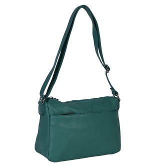 Дамска чанта от естествена кожа в зелен цвят. Код: EK42