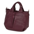 Дамска чанта, от естествена кожа, в цвят бордо Код: EK56