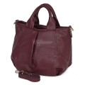 Дамска чанта, от естествена кожа, в цвят бордо Код: EK56