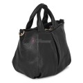 Дамска чанта, от естествена кожа, в черен цвят Код: EK56