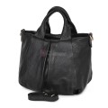 Дамска чанта, от естествена кожа, в черен цвят Код: EK56