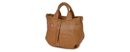 Дамска чанта, от естествена кожа, в кафяв цвят Код: EK56