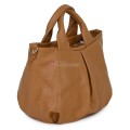Дамска чанта, от естествена кожа, в кафяв цвят Код: EK56