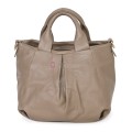 Дамска чанта, от естествена кожа, в тъмнобежов цвят Код: EK56