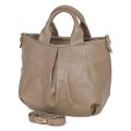 Дамска чанта, от естествена кожа, в тъмнобежов цвят Код: EK56