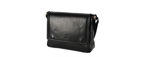 Дамска чанта от естествена кожа в черен цвят. Код: ЕК57