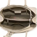 Елегантна дамска чанта от естествена кожа, в светлобежов цвят Код: EK61-1