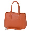 Елегантна дамска чанта от естествена кожа, в оранжев цвят Код: EK61-1