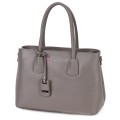 Елегантна дамска чанта от естествена кожа, в сив цвят Код: EK61-1