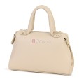 Малка дамска чанта от естествена кожа, в светлобежов цвят Код: EKM65