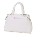 Малка дамска чанта от естествена кожа, в бял цвят Код: EKM65