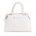 Малка дамска чанта от естествена кожа, в бял цвят Код: EKM65
