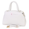Малка дамска чанта от естествена кожа, в бял цвят Код: EKM65
