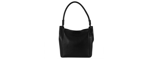 Дамска чанта от естествена кожа в черен цвят Код: EKTR155