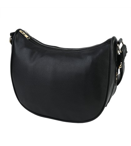 Дамска чанта от висококачествена еко кожа в черен цвят Код: H306