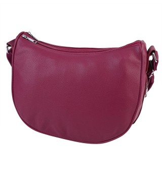 Дамска чанта от висококачествена еко кожа в цвят циклама Код: H306