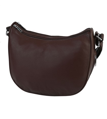 Дамска чанта от висококачествена еко кожа в кафяв цвят Код: H306