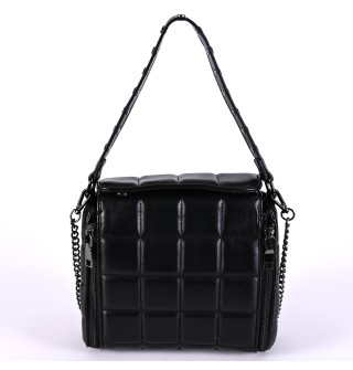 Дамска чанта от еко кожа в цвят черно Код: H7125