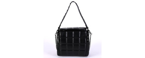 Дамска чанта от еко кожа в цвят черно Код: H7125