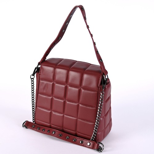 Дамска чанта от еко кожа в цвят червен Код: H7125