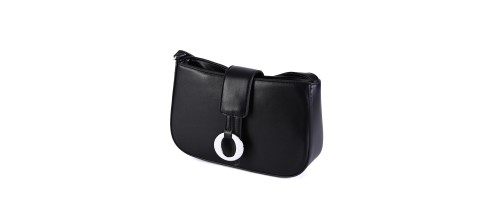 Дамска чанта от еко кожа в черен цвят H7661