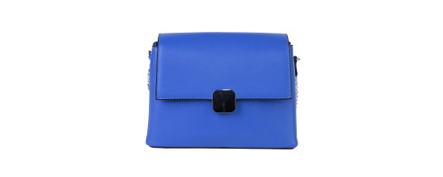 Дамска чанта през рамо от еко кожа  в син цвят. Код: H7871